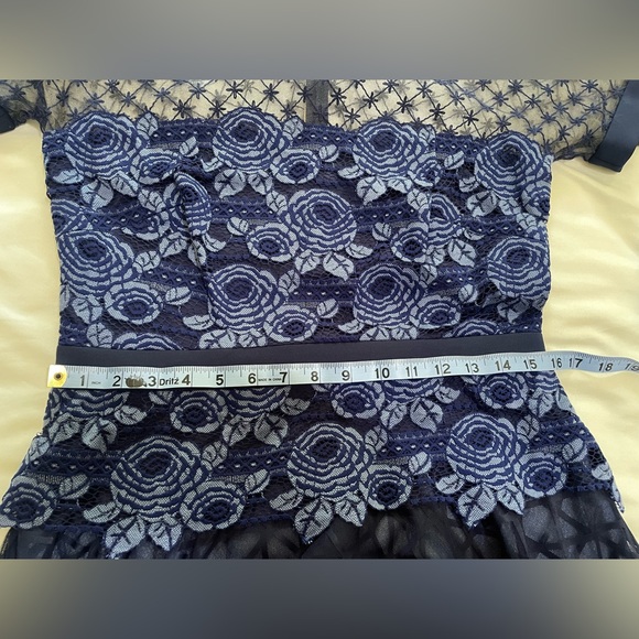 Tadashi Shoji Navy Blue Lace Dress - Picture 5 of 5